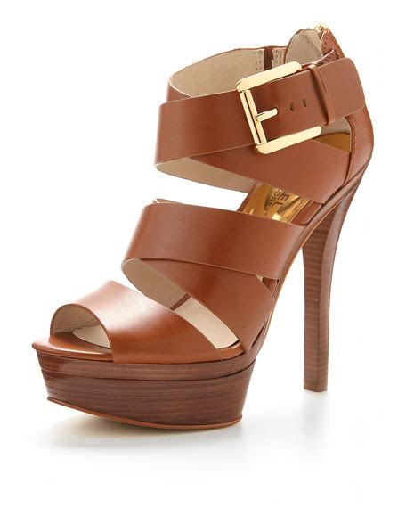 michael kors axton leather platform sandal|Michael Kors Michael Kors Women's Ashton Platform .